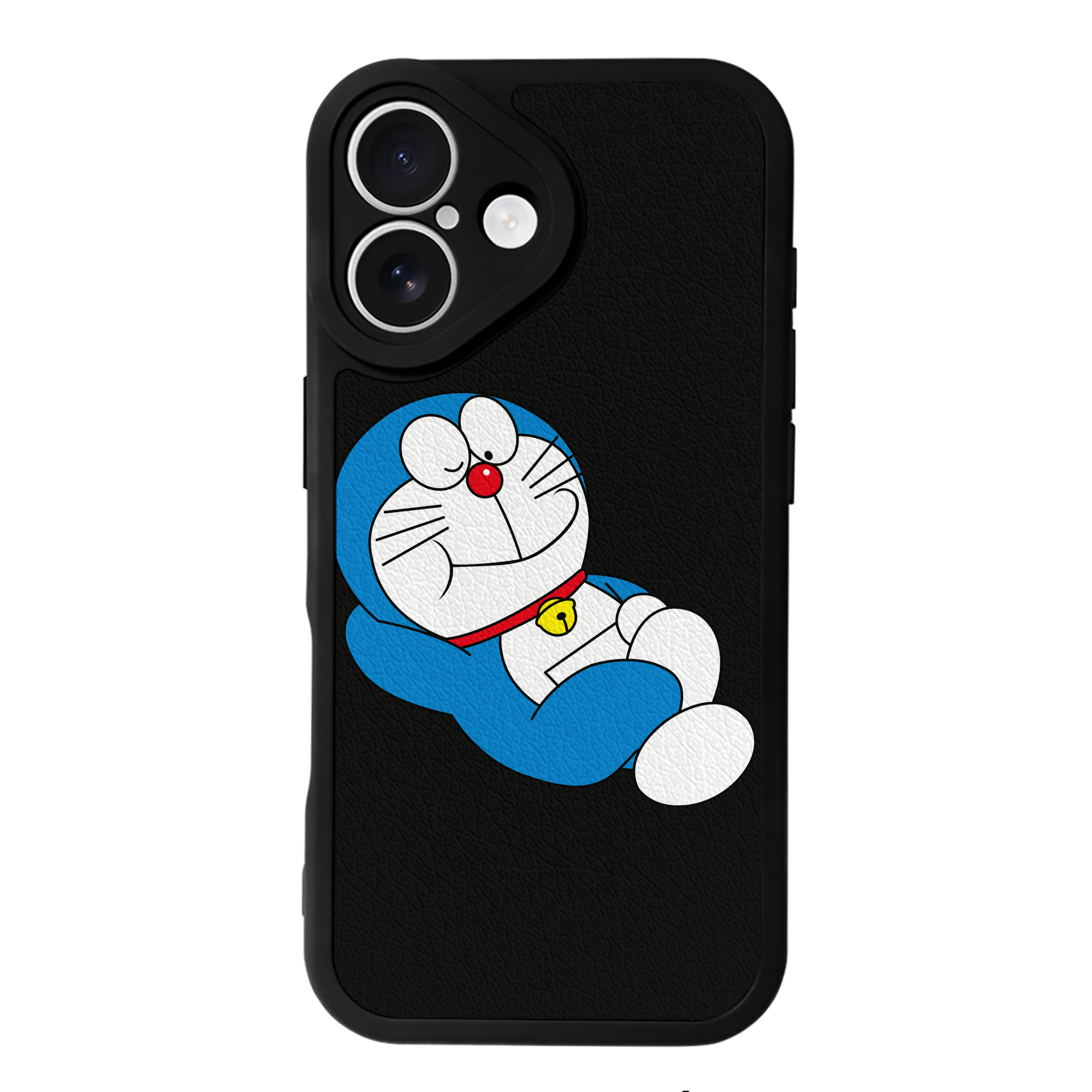 （画像用） ドラえもん Doraemon 【iPhone 16シリーズ対応】シリコンスマホケース（レザー調） 材質：シリコン